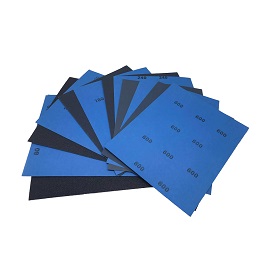 Blue Latex silicon carbide waterproof sandpaper